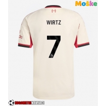 Moške Nogometnih dresov Liverpool Florian Wirtz #7 Gostujoči 2025-26 Kratki rokavi